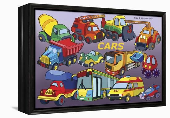 Cars-Olga And Alexey Drozdov-Framed Premier Image Canvas