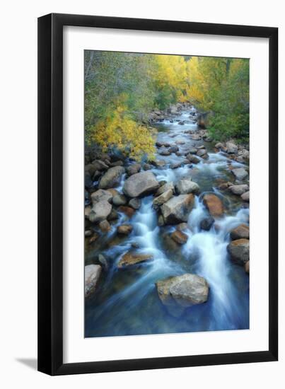 Carson River, Early Autumn Flow, Sierra Nevada-Vincent James-Framed Photographic Print