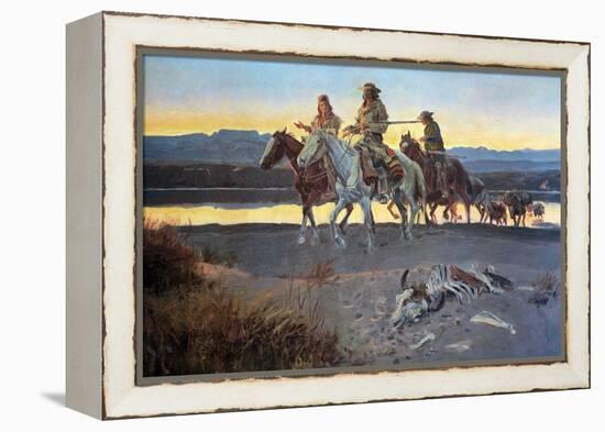 Carson's Men-Charles Marion Russell-Framed Stretched Canvas