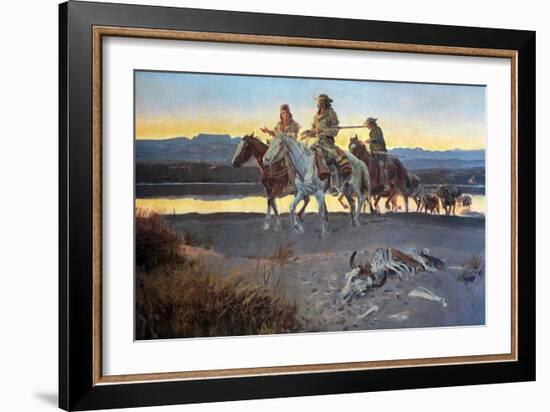 Carson's Men-Charles Marion Russell-Framed Premium Giclee Print