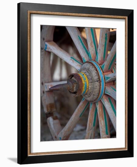 Cart and Cart Wheels in Cappadoccia, Turkey-Darrell Gulin-Framed Photographic Print