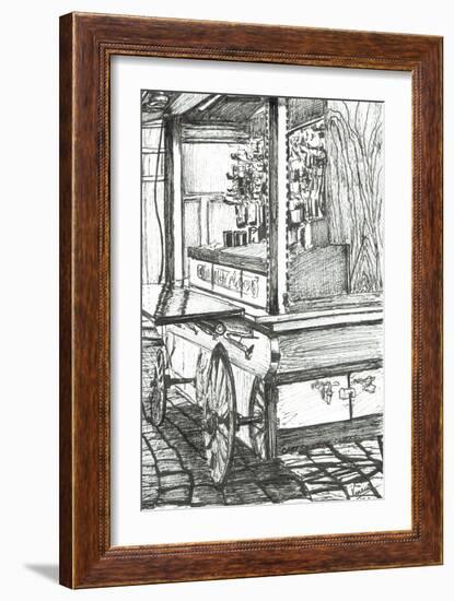 Cart Outside Cheers Bar Boston USA, 2003-Vincent Alexander Booth-Framed Giclee Print