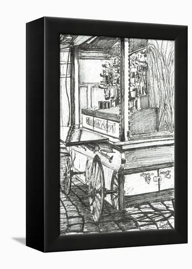 Cart Outside Cheers Bar Boston USA, 2003-Vincent Alexander Booth-Framed Premier Image Canvas