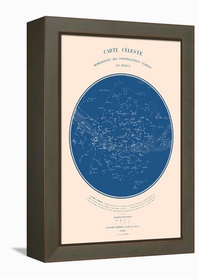 Carte Celeste - ASTER Edition, 2022 (Digital)-Florent Bodart-Framed Premier Image Canvas