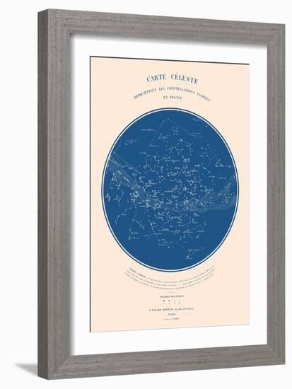 Carte Celeste - ASTER Edition, 2022 (Digital)-Florent Bodart-Framed Giclee Print