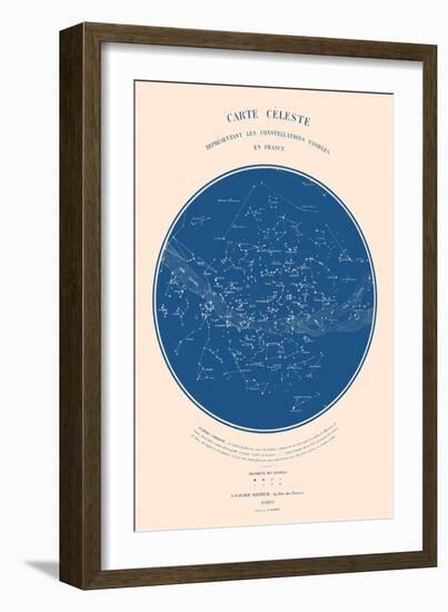 Carte Celeste - ASTER Edition, 2022 (Digital)-Florent Bodart-Framed Giclee Print