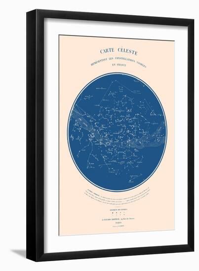 Carte Celeste - ASTER Edition, 2022 (Digital)-Florent Bodart-Framed Giclee Print