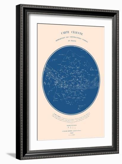 Carte Celeste - ASTER Edition, 2022 (Digital)-Florent Bodart-Framed Giclee Print