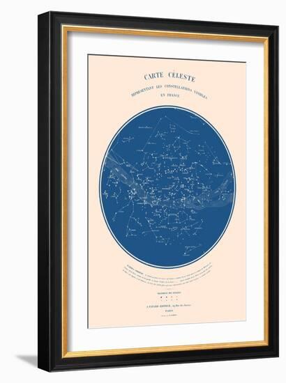 Carte Celeste - ASTER Edition, 2022 (Digital)-Florent Bodart-Framed Giclee Print