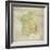 Carte de France-The Vintage Collection-Framed Giclee Print