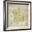 Carte de France-The Vintage Collection-Framed Giclee Print