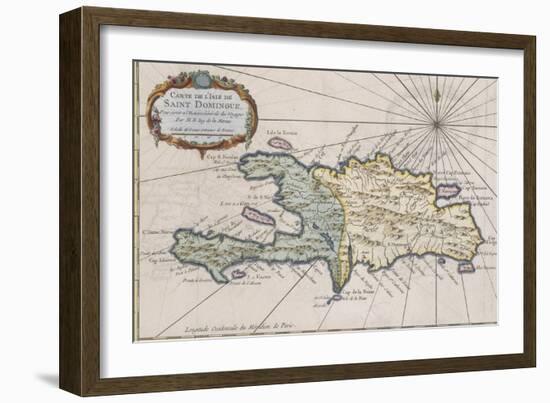 Carte de l'isle de Saint Domingue--Framed Giclee Print