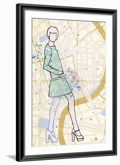 Carte de la Mode I-Clara Wells-Framed Giclee Print