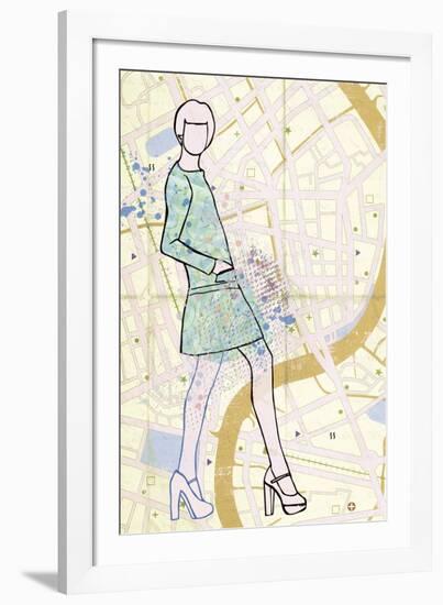 Carte de la Mode I-Clara Wells-Framed Giclee Print