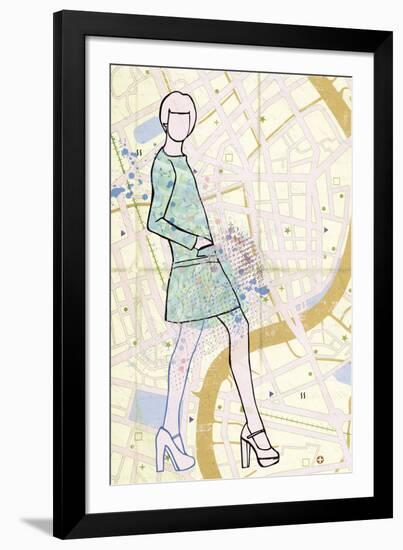 Carte de la Mode I-Clara Wells-Framed Giclee Print