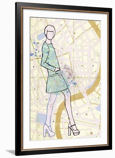 Carte de la Mode I-Clara Wells-Framed Giclee Print