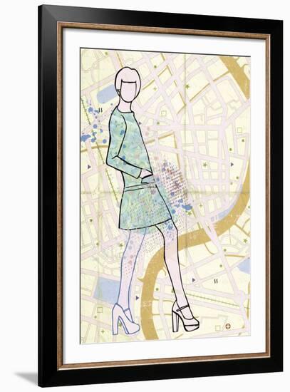 Carte de la Mode I-Clara Wells-Framed Giclee Print