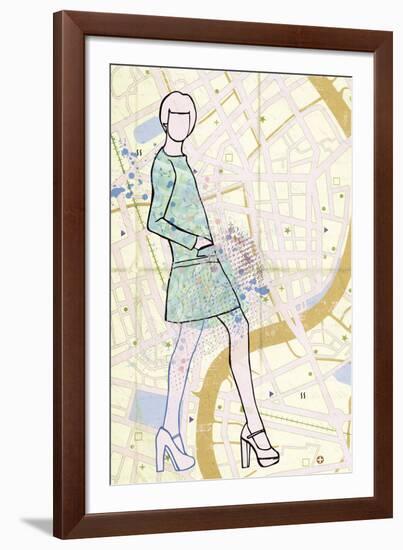 Carte de la Mode I-Clara Wells-Framed Giclee Print