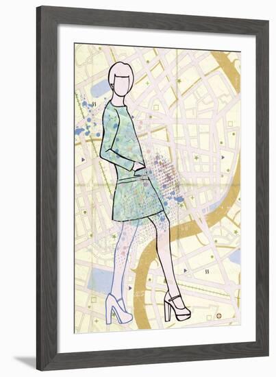 Carte de la Mode I-Clara Wells-Framed Giclee Print