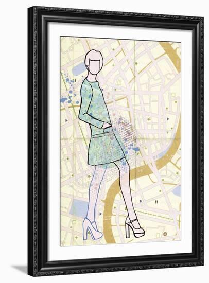 Carte de la Mode I-Clara Wells-Framed Giclee Print