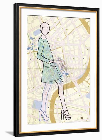 Carte de la Mode I-Clara Wells-Framed Giclee Print