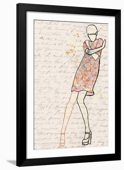 Carte de la Mode II-Clara Wells-Framed Giclee Print