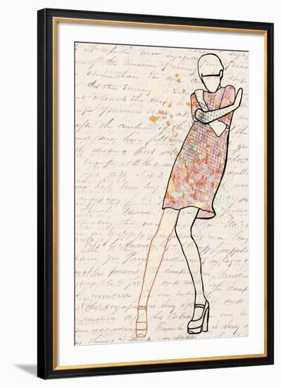 Carte de la Mode II-Clara Wells-Framed Giclee Print