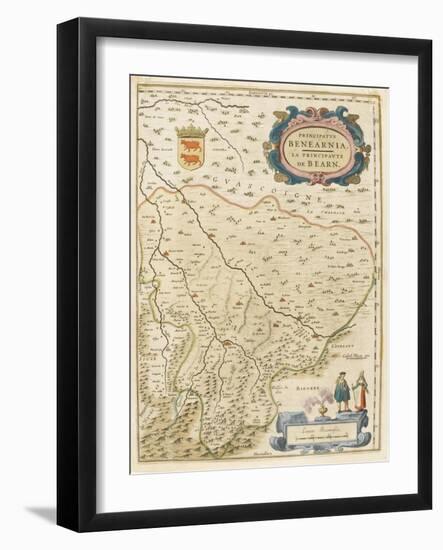 Carte de la principauté de Béarn-null-Framed Giclee Print