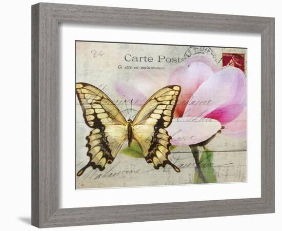 Carte Postale Magnolia I-Amy Melious-Framed Art Print