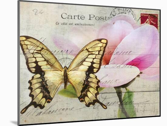 Carte Postale Magnolia I-Amy Melious-Mounted Art Print