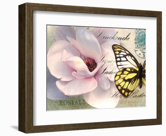 Carte Postale Magnolia II-Amy Melious-Framed Premium Giclee Print