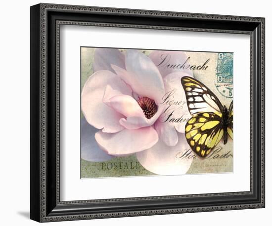 Carte Postale Magnolia II-Amy Melious-Framed Premium Giclee Print