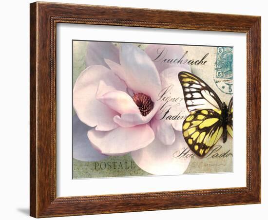 Carte Postale Magnolia II-Amy Melious-Framed Art Print