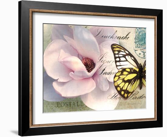 Carte Postale Magnolia II-Amy Melious-Framed Art Print