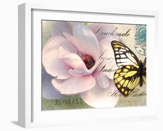 Carte Postale Magnolia II-Amy Melious-Framed Art Print