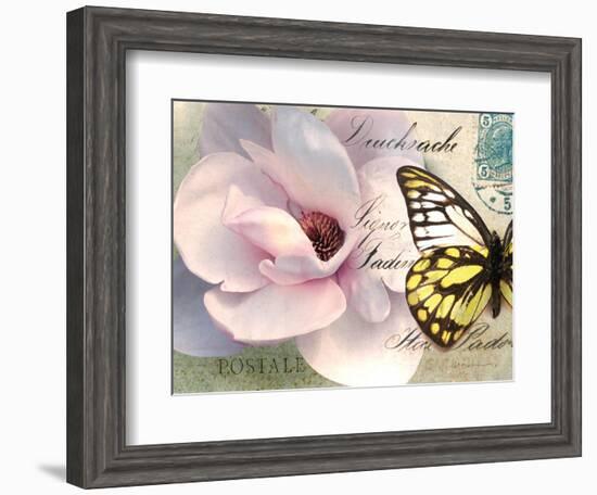 Carte Postale Magnolia II-Amy Melious-Framed Art Print