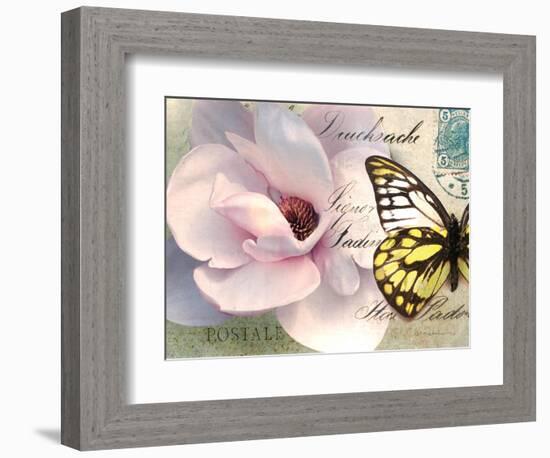 Carte Postale Magnolia II-Amy Melious-Framed Art Print