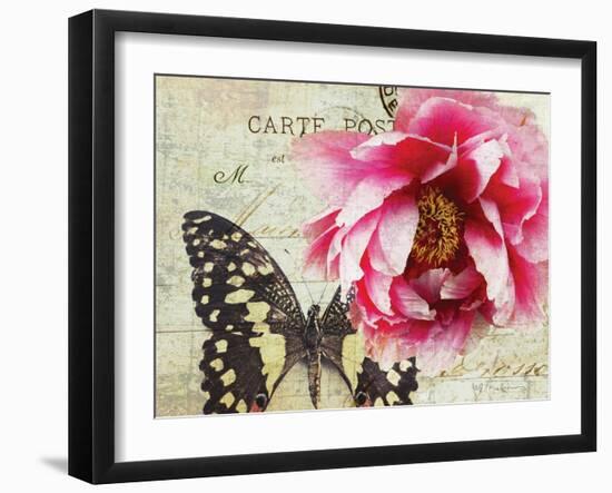 Carte Postale Peony-Amy Melious-Framed Art Print