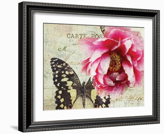 Carte Postale Peony-Amy Melious-Framed Art Print