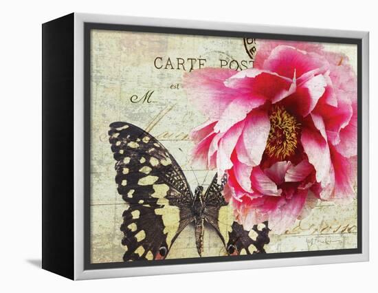 Carte Postale Peony-Amy Melious-Framed Stretched Canvas