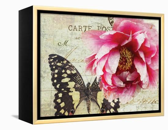 Carte Postale Peony-Amy Melious-Framed Stretched Canvas