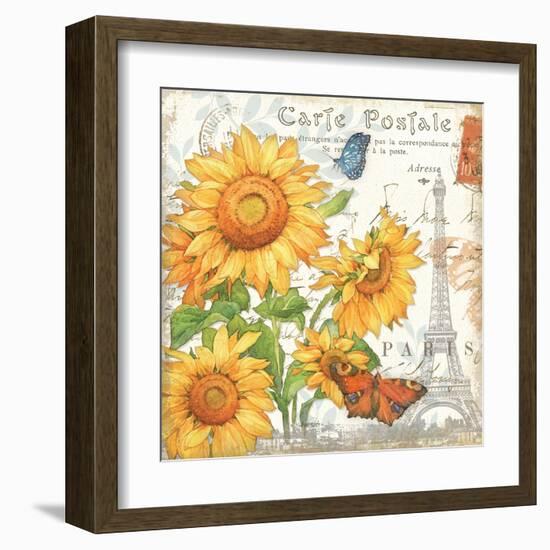 Carte Postale Sunflowers II-Julie Paton-Framed Art Print