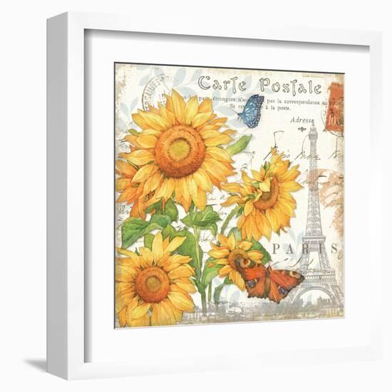 Carte Postale Sunflowers II-Julie Paton-Framed Art Print