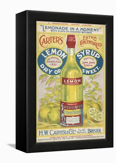 Carter's Lemon Syrup - Lemonade in a Moment-null-Framed Stretched Canvas