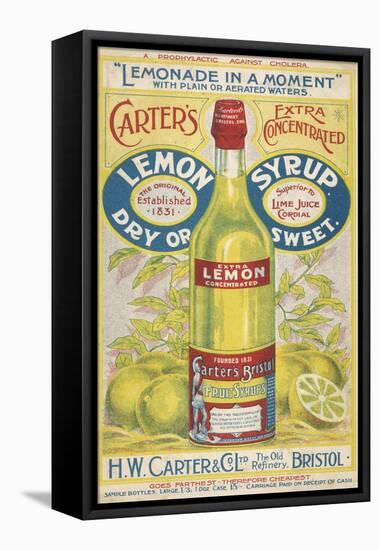 Carter's Lemon Syrup - Lemonade in a Moment-null-Framed Stretched Canvas