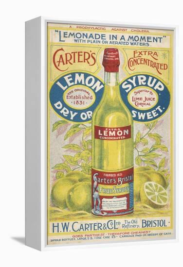 Carter's Lemon Syrup - Lemonade in a Moment-null-Framed Stretched Canvas