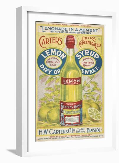 Carter's Lemon Syrup - Lemonade in a Moment-null-Framed Premium Giclee Print