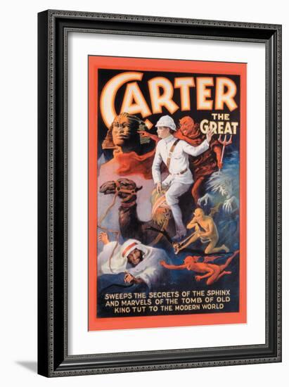 Carter the Great: Secrets of the Sphinx-null-Framed Art Print