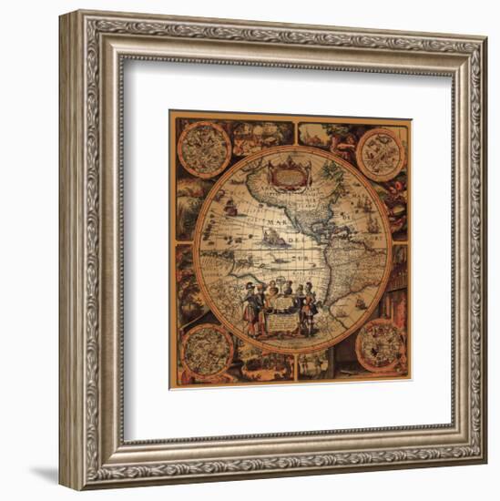 Cartographica II-null-Framed Premium Giclee Print
