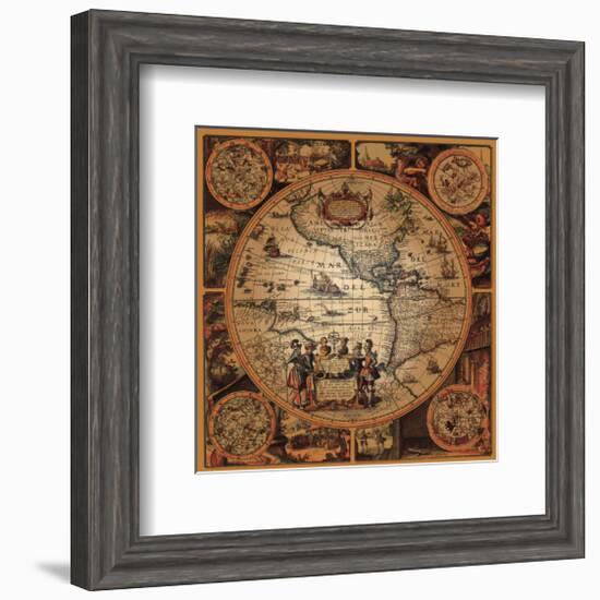 Cartographica II-null-Framed Premium Giclee Print